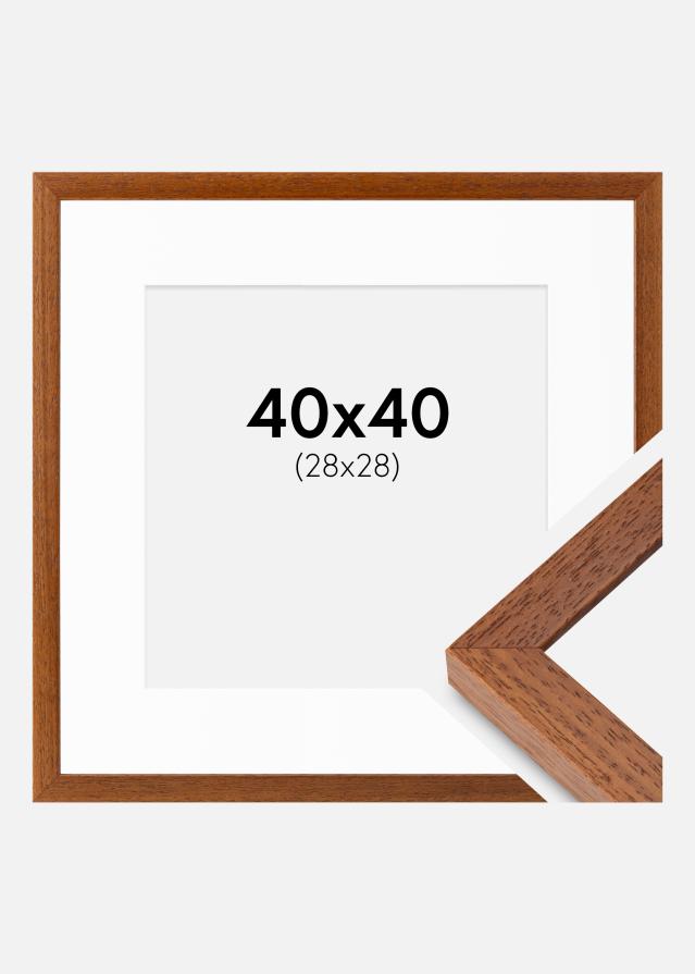 Ram med passepartou Frame Hermes Book 40x40 cm - Mounts White 29x29 cm