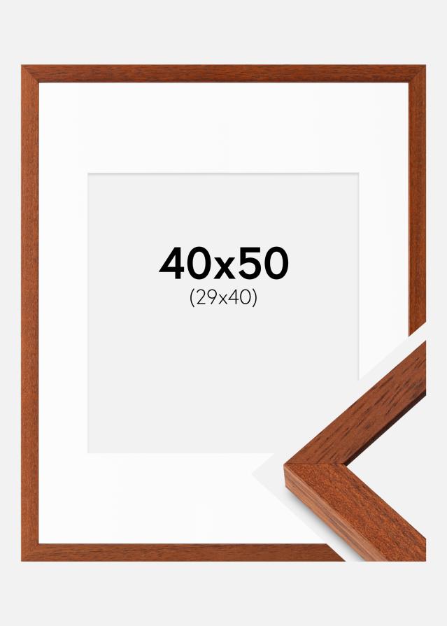 Ram med passepartou Frame Hermes Cherry 40x50 cm - Mounts White 30x41 cm