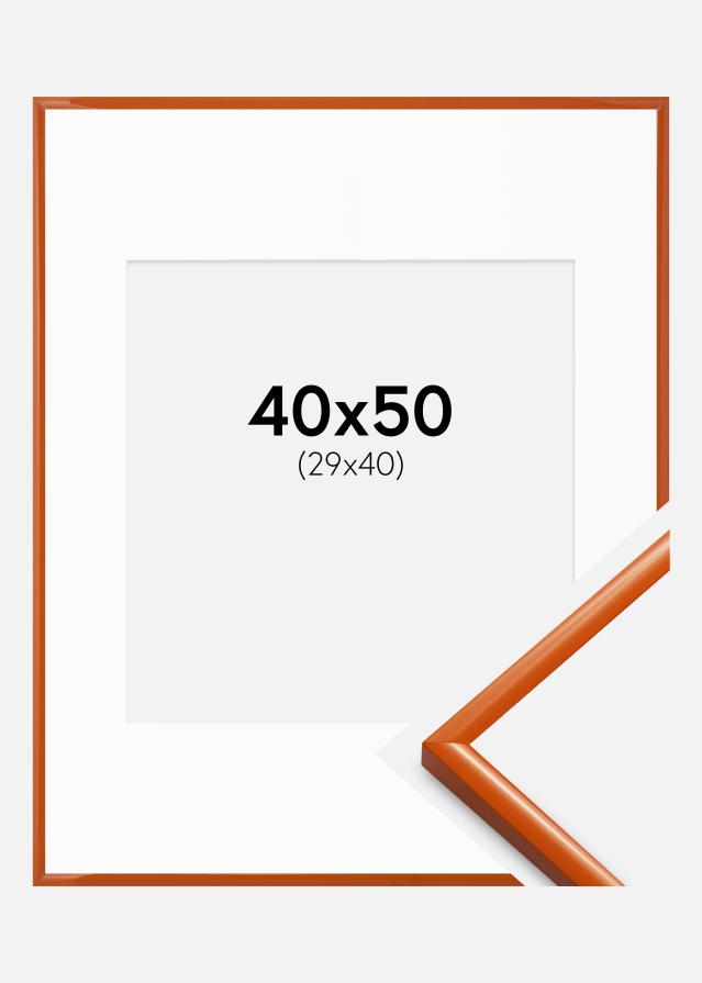 Ram med passepartou Frame New Lifestyle Orange 40x50 cm - Mounts White 30x41 cm