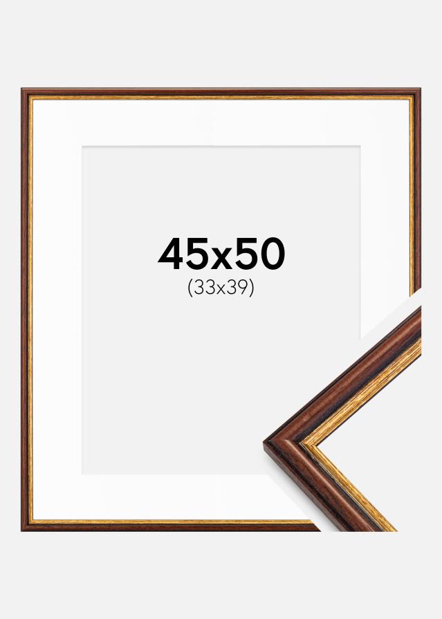 Ram med passepartou Frame Horndal Brown 45x50 cm - Mounts White 34x40 cm