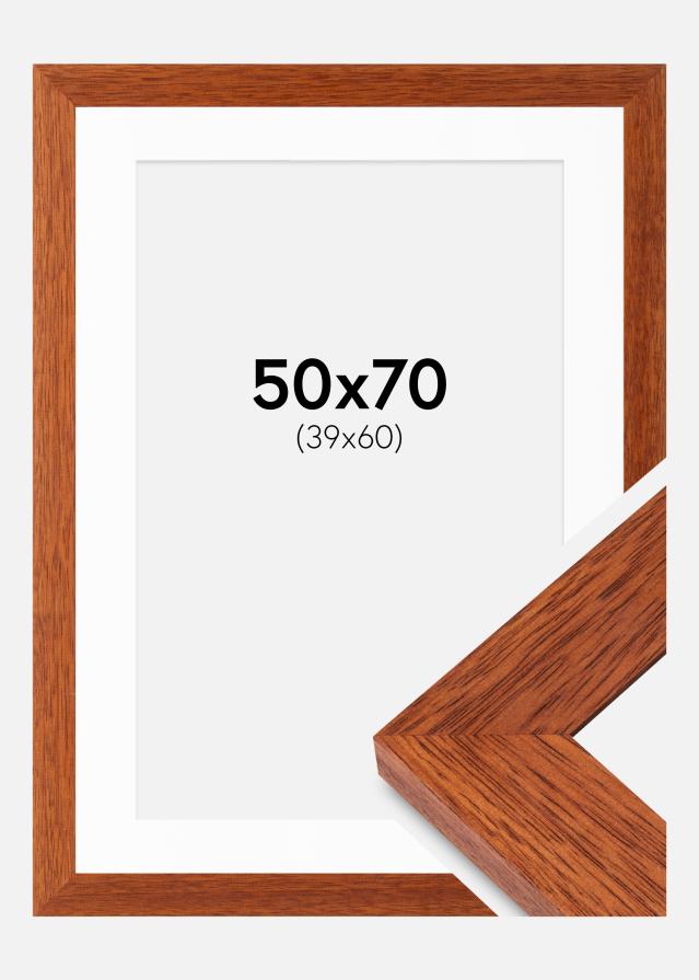 Ram med passepartou Frame Juno Cherry 50x70 cm - Mounts White 40x61 cm