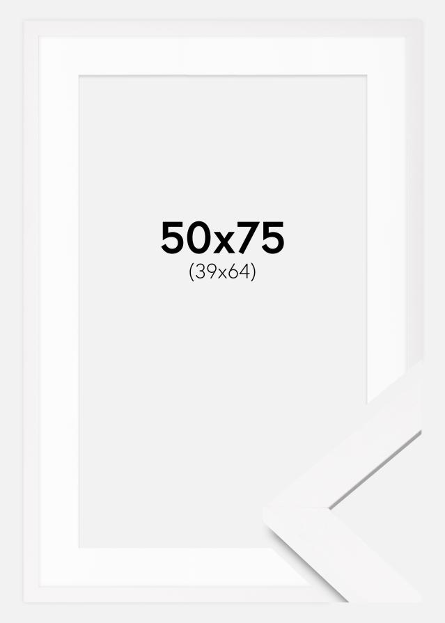 Ram med passepartou Frame BGA Classic White 50x75 cm - Mounts White 40x65 cm