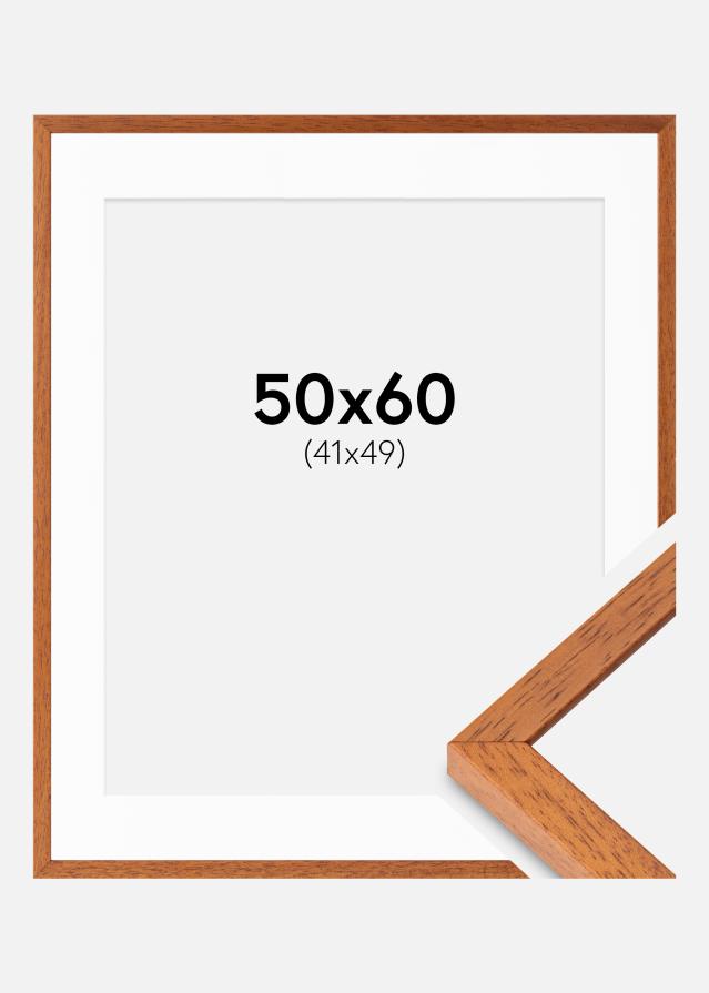 Ram med passepartou Frame Ares Cherry 50x60 cm - Mounts White 42x50 cm