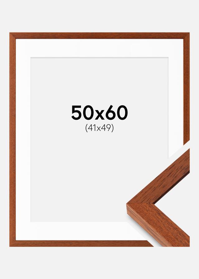 Ram med passepartou Frame Hermes Cherry 50x60 cm - Mounts White 42x50 cm
