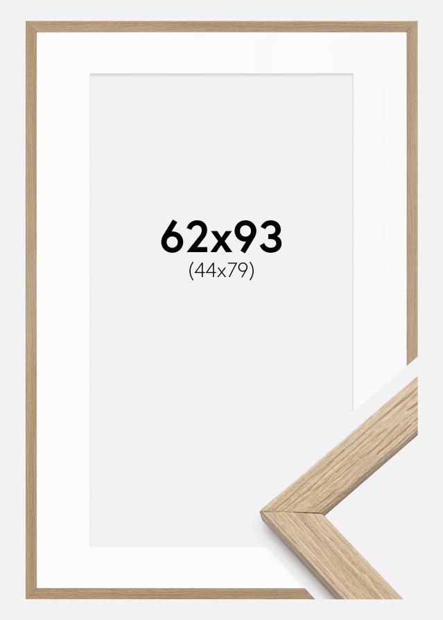 Ram med passepartou Frame Stilren Oak 62x93 cm - Mounts White 45x80 cm