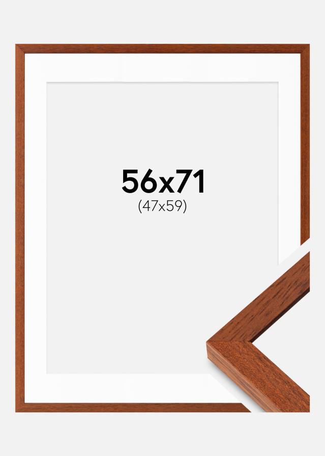 Ram med passepartou Frame Hermes Cherry 56x71 cm - Mounts White 48x60 cm