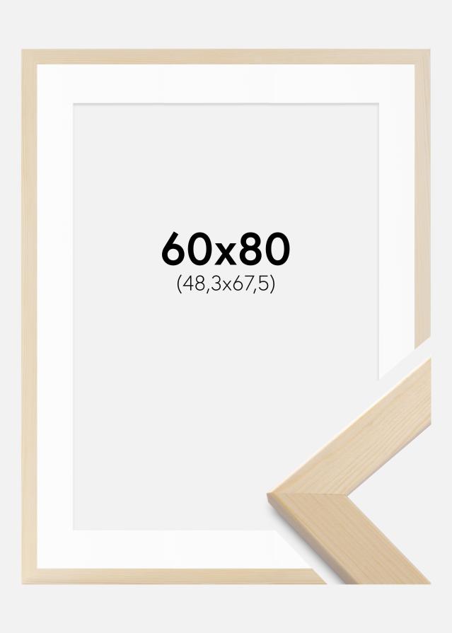 Ram med passepartou Frame Trendline Nature 60x80 cm - Mounts White 49.3x68.5 cm