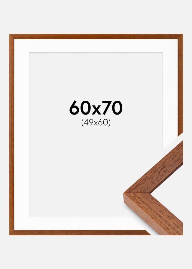 Ram med passepartou Frame Hermes Book 60x70 cm - Mounts White 50x61 cm