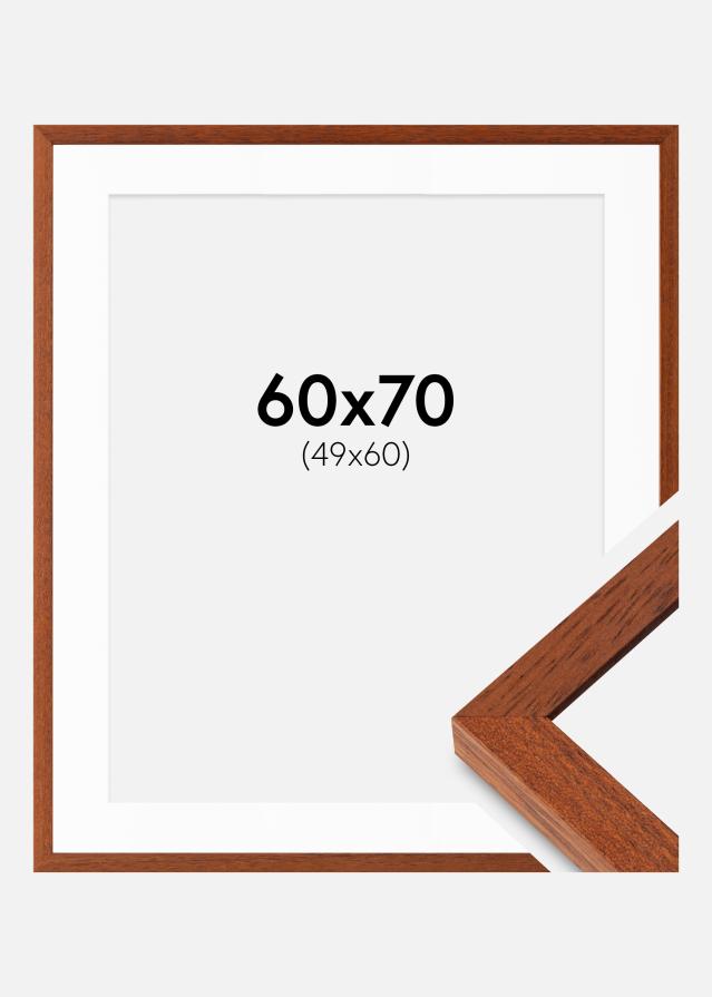 Ram med passepartou Frame Hermes Cherry 60x70 cm - Mounts White 50x61 cm
