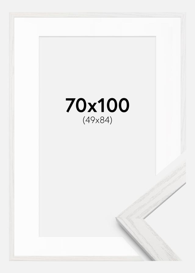 Ram med passepartou Frame Stilren White Oak 70x100 cm - Mounts White 50x85 cm