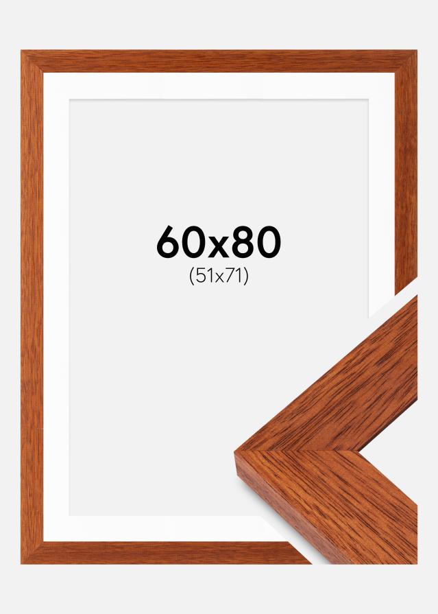 Ram med passepartou Frame Juno Cherry 60x80 cm - Mounts White 52x72 cm