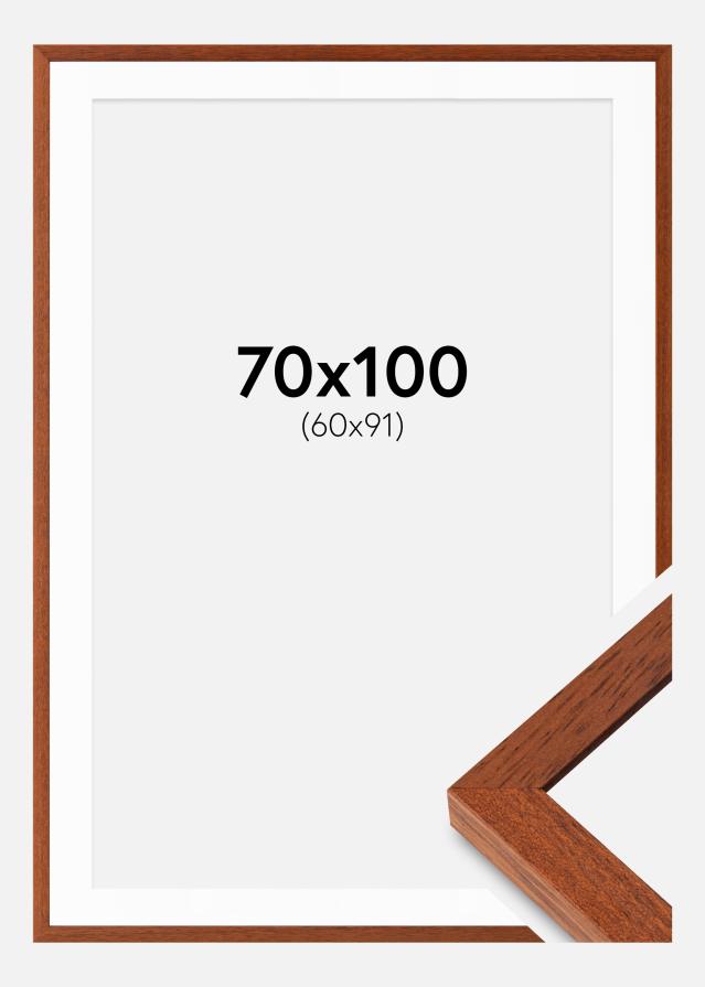 Ram med passepartou Frame Hermes Cherry 70x100 cm - Mounts White 61x92 cm