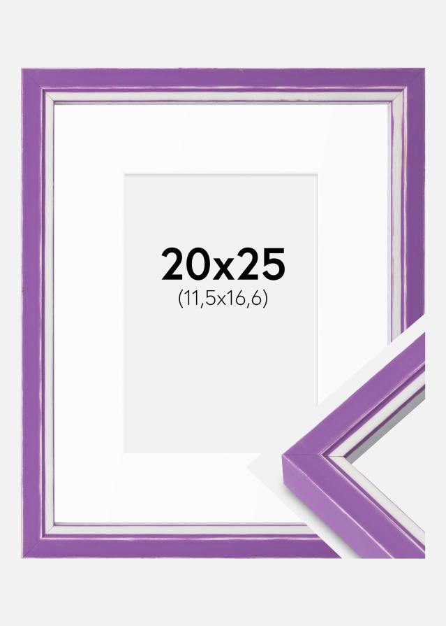 Ram med passepartou Frame Diana Purple 20x25 cm - Mounts White B6 125x176 mm