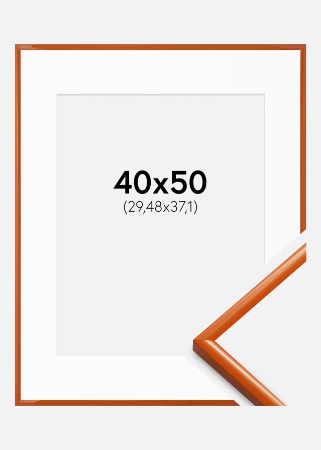 Ram med passepartou Frame New Lifestyle Orange 40x50 cm - Mounts White 12x15 inches