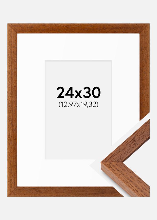 Ram med passepartou Frame Hermes Book 24x30 cm - Mounts White 5.5x8 inches