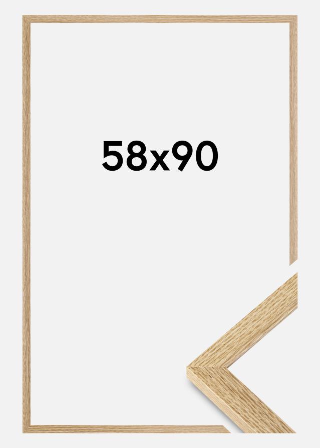 Jämtlands Ramfabrik Frame Selection Acrylic Glass Oak 58x90 cm