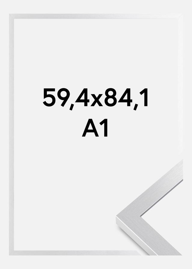 BGA Frame Selection Acrylic Glass Silver 59.4x84 cm (A1)