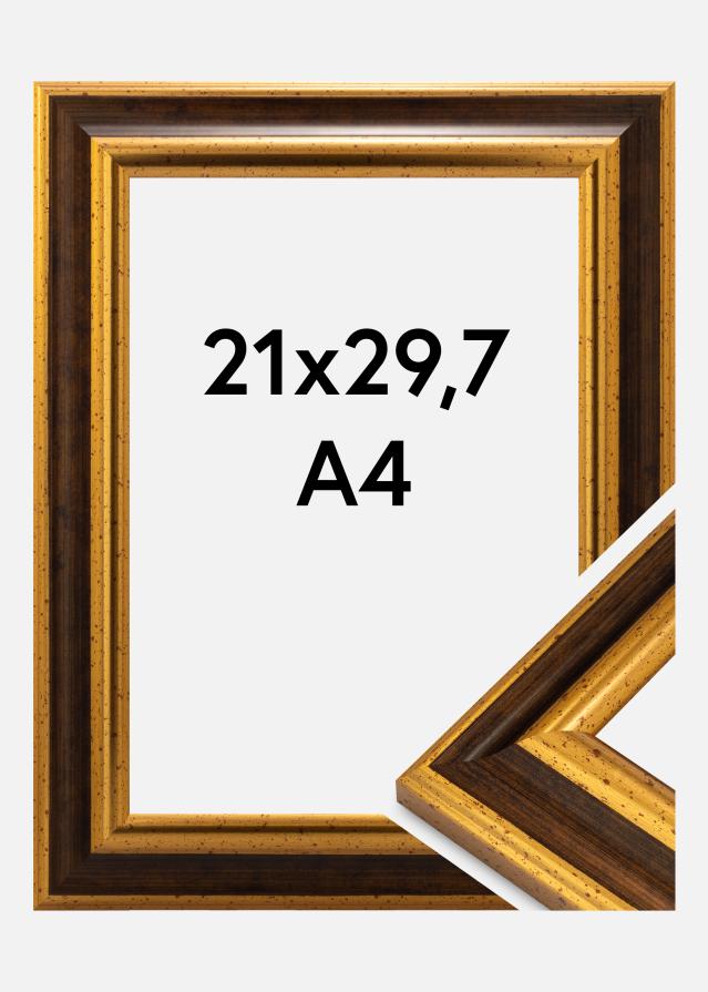 Jämtlands Ramfabrik Frame Aberystwyth Acrylic Glass Gold 21x29.7 cm (A4)