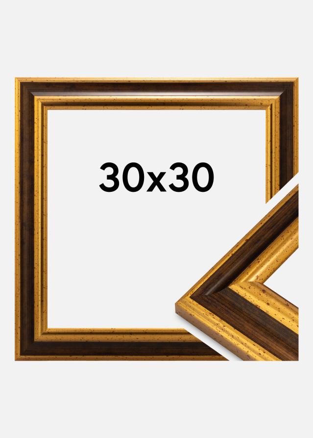 Jämtlands Ramfabrik Frame Aberystwyth Acrylic Glass Gold 30x30 cm