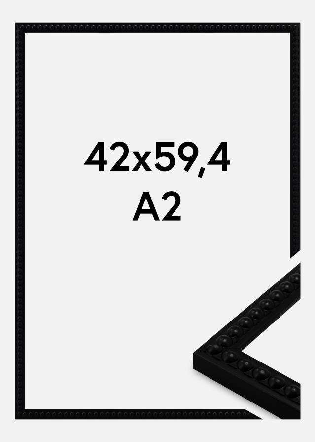 Jämtlands Ramfabrik Frame Perla Acrylic Glass Black 42x59.4 cm (A2)