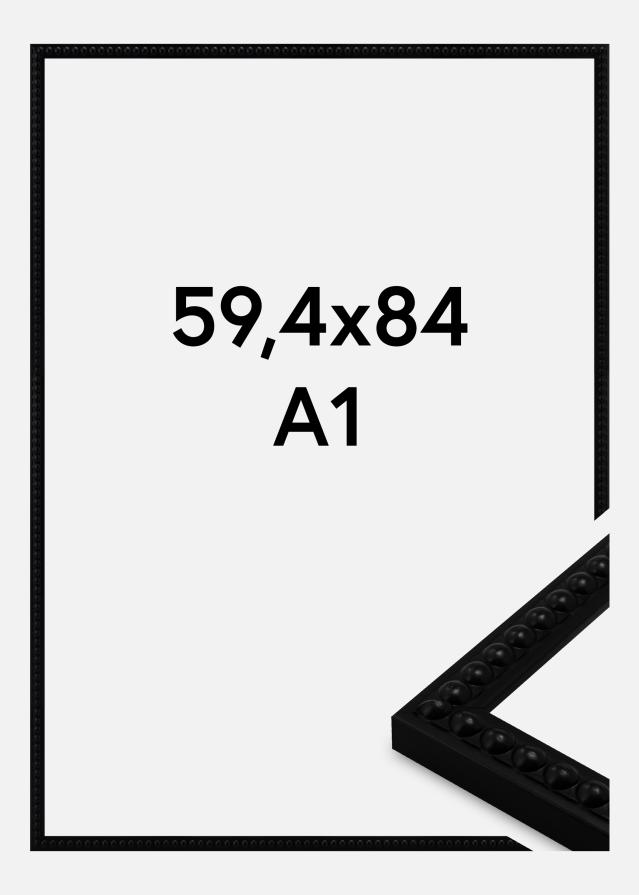 Jämtlands Ramfabrik Frame Perla Acrylic Glass Black 59.4x84 cm (A1)