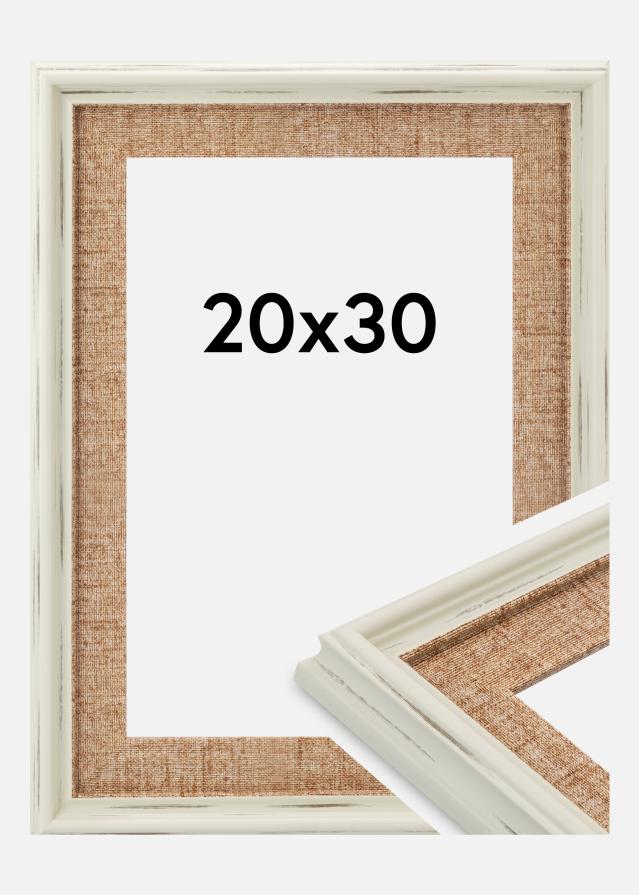 Jämtlands Ramfabrik Frame Sandweave Acrylic Glass White 20x30 cm