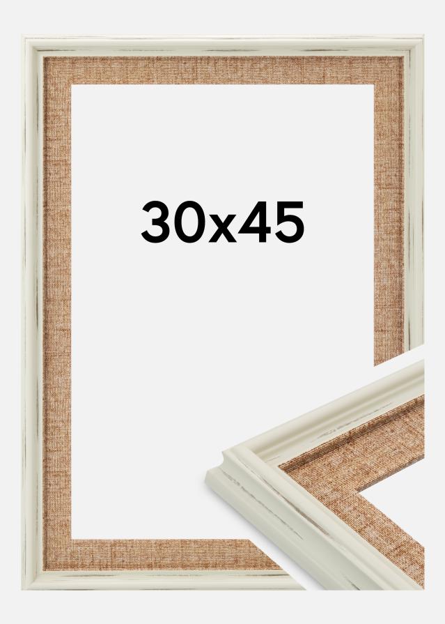 Jämtlands Ramfabrik Frame Sandweave Acrylic Glass White 30x45 cm