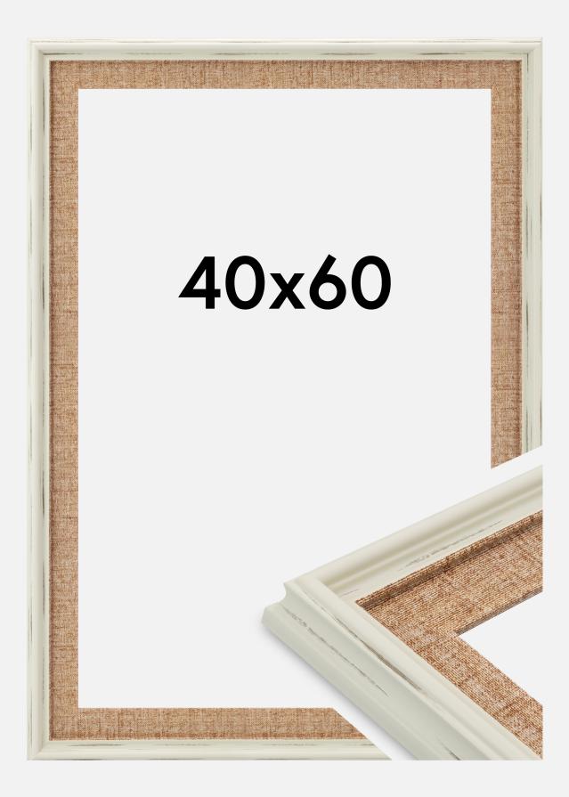 Jämtlands Ramfabrik Frame Sandweave Acrylic Glass White 40x60 cm