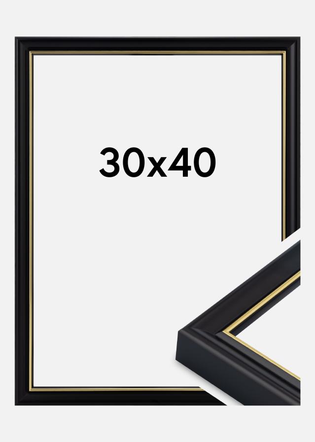 Jämtlands Ramfabrik Frame Canterbury Acrylic Glass Black 30x40 cm