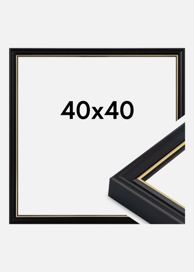 Jämtlands Ramfabrik Frame Canterbury Acrylic Glass Black 40x40 cm