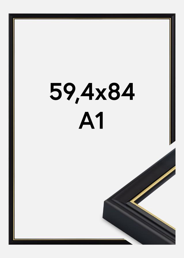 Jämtlands Ramfabrik Frame Canterbury Acrylic Glass Black 59.4x84 cm (A1)