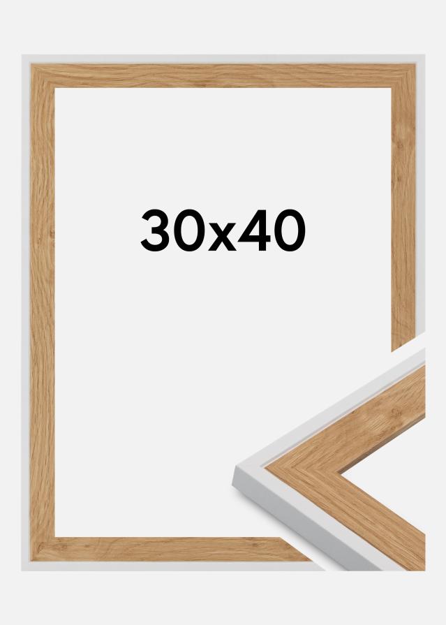 Jämtlands Ramfabrik Frame Clearline Acrylic Glass White 30x40 cm