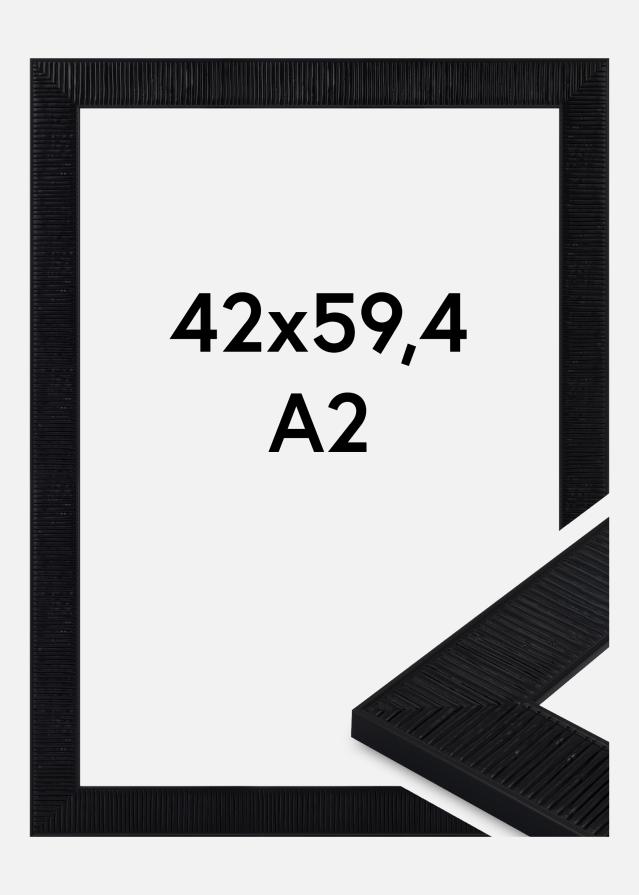 Jämtlands Ramfabrik Frame Lund Acrylic Glass Black 42x59.4 cm (A2)