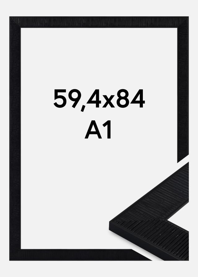 Jämtlands Ramfabrik Frame Lund Acrylic Glass Black 59.4x84 cm (A1)