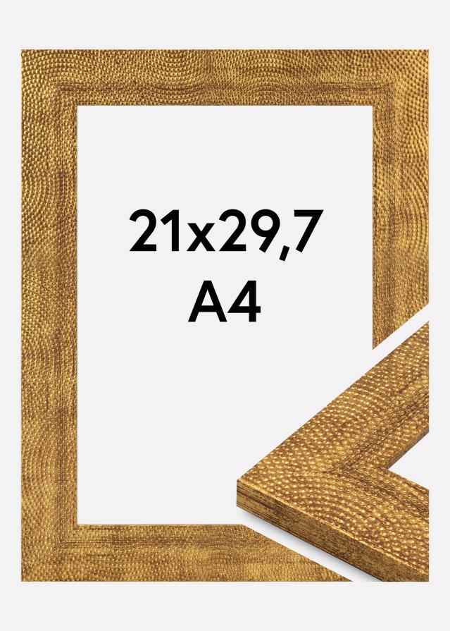 Jämtlands Ramfabrik Frame Linea Acrylic Glass Gold 21x29.7 cm (A4)