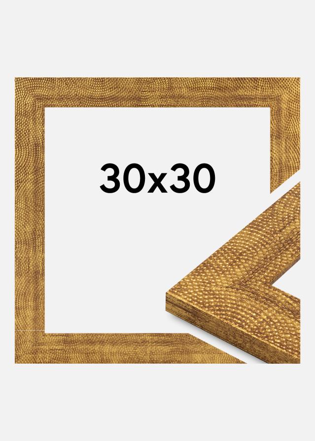 Jämtlands Ramfabrik Frame Linea Acrylic Glass Gold 30x30 cm