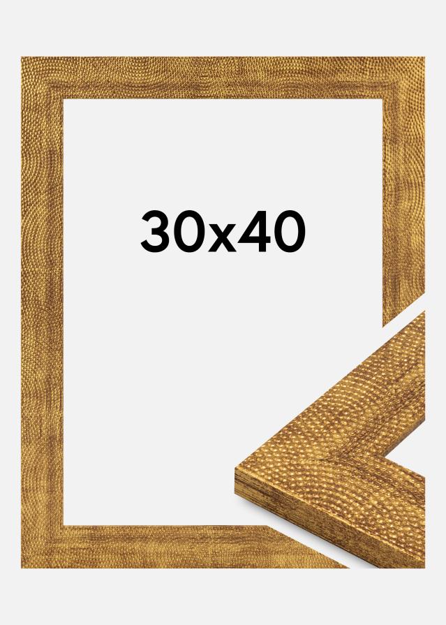 Jämtlands Ramfabrik Frame Linea Acrylic Glass Gold 30x40 cm