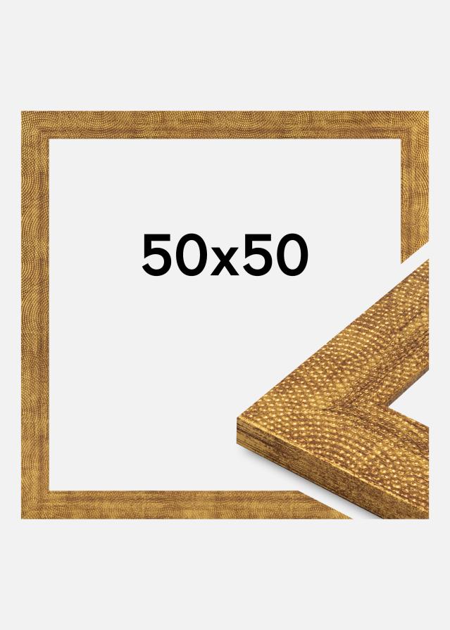 Jämtlands Ramfabrik Frame Linea Acrylic Glass Gold 50x50 cm