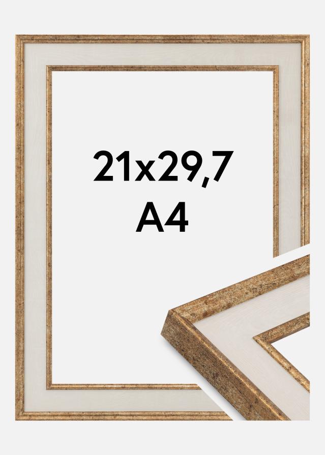 Jämtlands Ramfabrik Frame Dolly Acrylic Glass Gold 21x29.7 cm (A4)