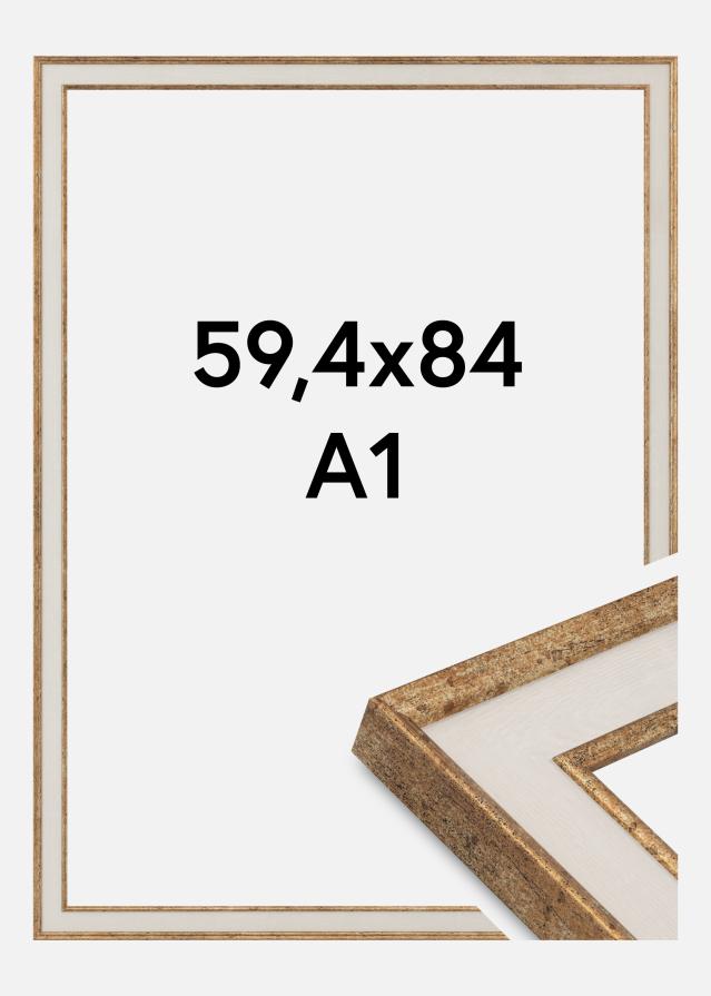 Jämtlands Ramfabrik Frame Dolly Acrylic Glass Gold 59.4x84 cm (A1)