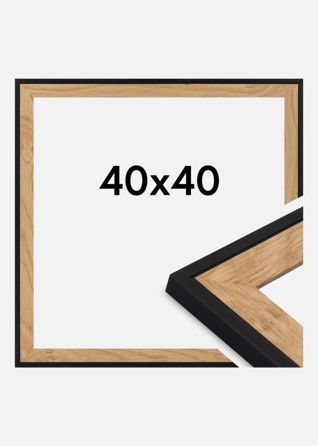 Jämtlands Ramfabrik Frame Iris Acrylic Glass Black 40x40 cm