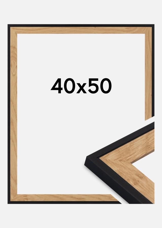 Jämtlands Ramfabrik Frame Iris Acrylic Glass Black 40x50 cm