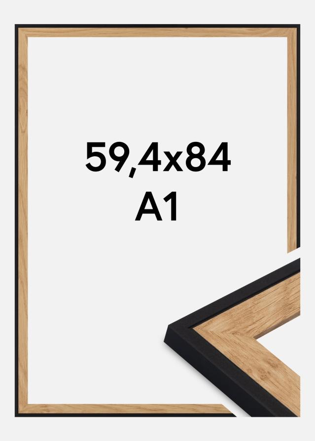 Jämtlands Ramfabrik Frame Iris Acrylic Glass Black 59.4x84 cm (A1)