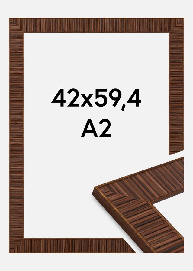 Jämtlands Ramfabrik Frame Agust Acrylic Glass Rosewood 42x59.4 cm (A2)