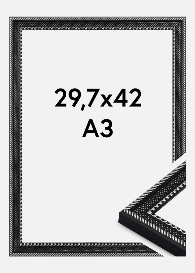 Jämtlands Ramfabrik Frame Trellis Acrylic Glass Black 29.7x42 cm (A3)