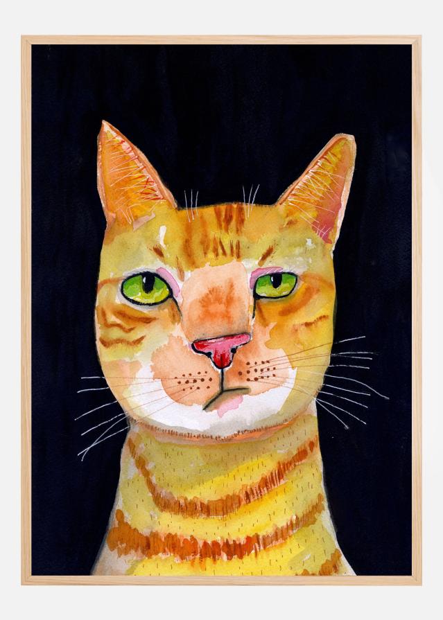Bildverkstad Ginger Cat Poster