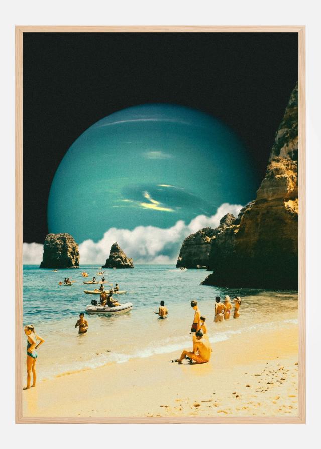 Bildverkstad Space Beach Poster