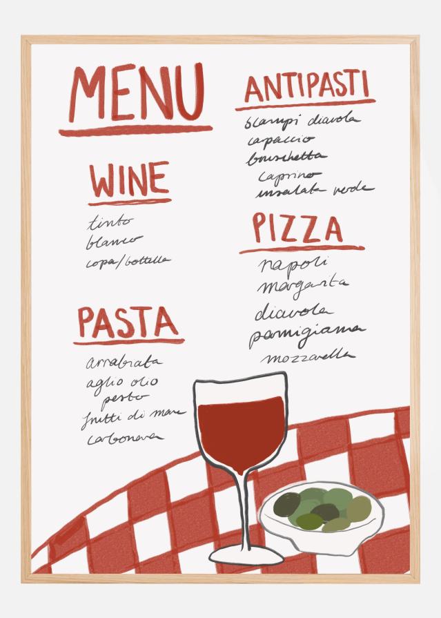 Bildverkstad Italian Cuisine Delight Poster