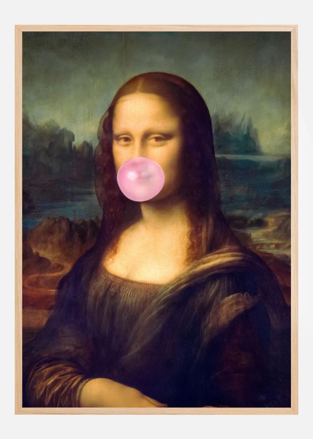 Bildverkstad Mona Lisa Bubble Gum Poster