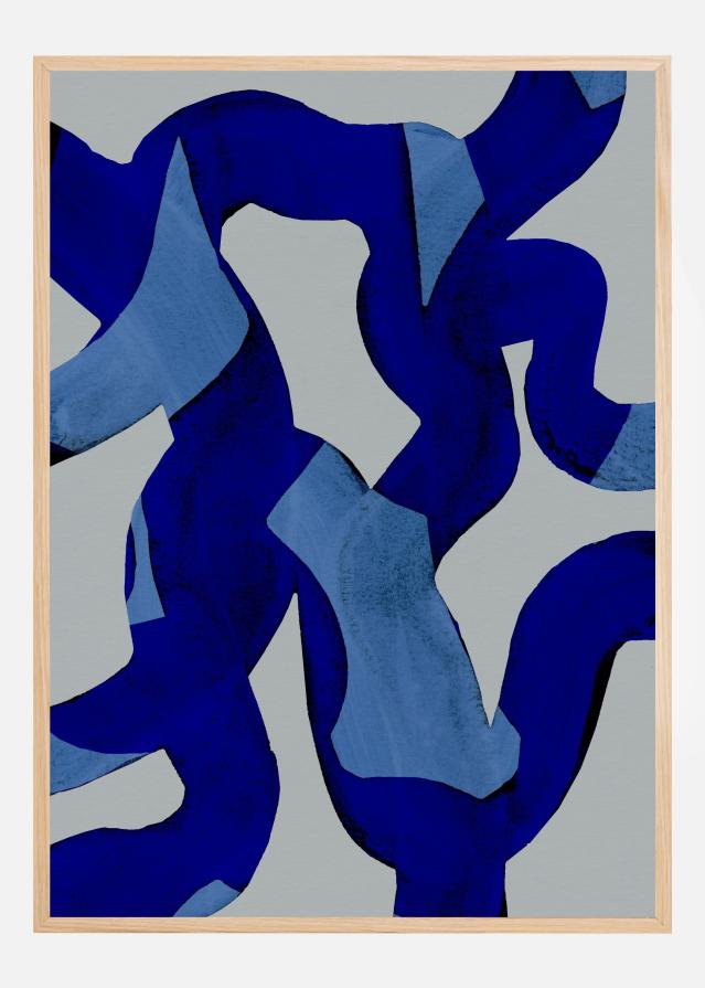 Bildverkstad Abstract Brush Strokes II Poster